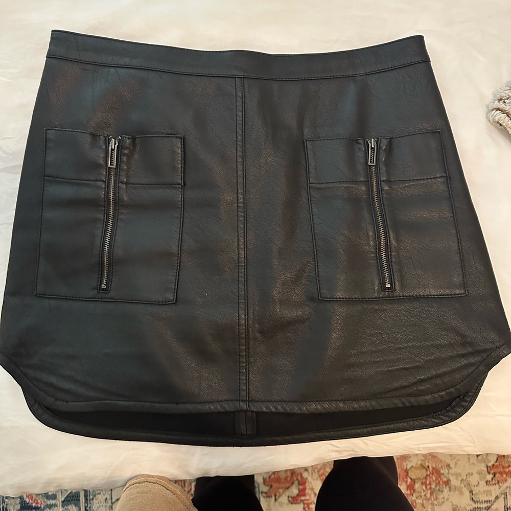 BCBGMax faux leather skirt